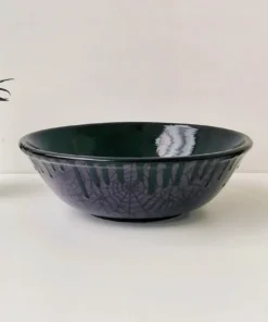 Weird & Wonderful Ceramics Purple Web Pasta Bowl