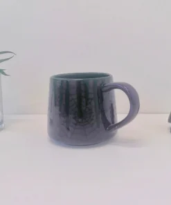 New Arrivals Weird & Wonderful Ceramics Purple Web Stumpy Mug