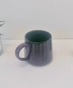 New Arrivals Weird & Wonderful Ceramics Purple Web Stumpy Mug