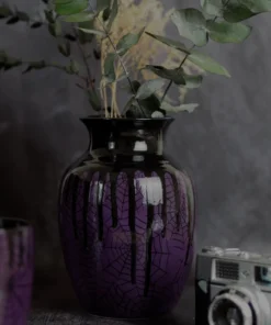 New Arrivals Weird & Wonderful Ceramics Purple Web Curved Vase 9 New Arrivals Weird & Wonderful Ceramics Purple Web Curved Vase