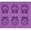 Homeware Gothic Gifts Purple Skull Ice Cube Tray
