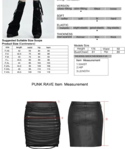 Punk Rave Vita Short Skirt Ladies