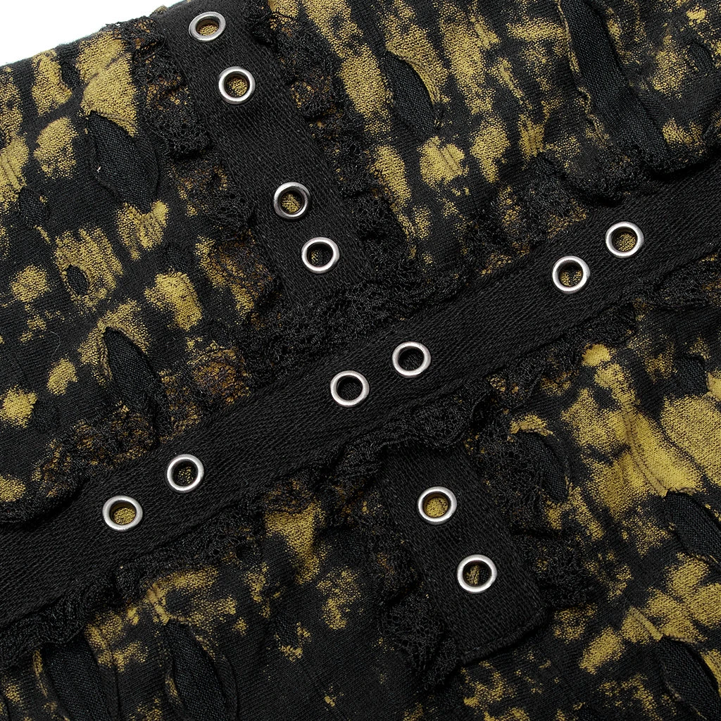 Punk Rave Elantra Mini Skirt Black / Yellow 9 Punk Rave Elantra Mini Skirt Black / Yellow