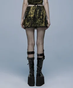 Punk Rave Elantra Mini Skirt Black / Yellow 14 Punk Rave Elantra Mini Skirt Black / Yellow