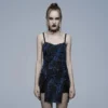 Punk Rave Elantra Dress Blue / Black Ladies 1 Punk Rave Elantra Dress Blue / Black Ladies