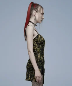 Punk Rave Elantra Mini Dress Black / Yellow 14 Punk Rave Elantra Mini Dress Black / Yellow
