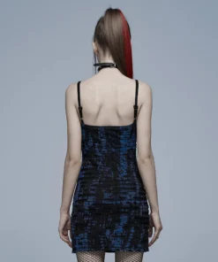 Punk Rave Elantra Dress Blue / Black Ladies