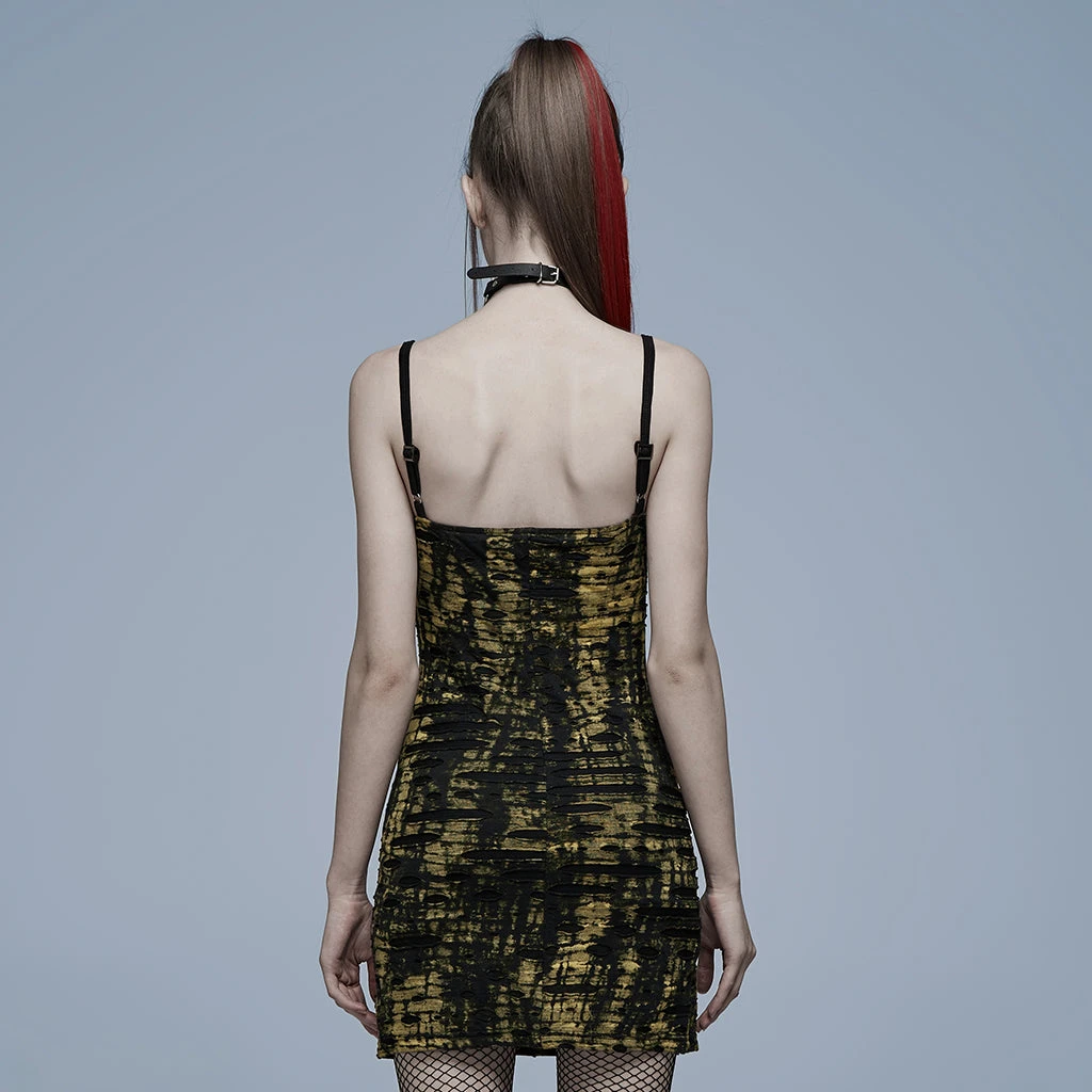 Punk Rave Elantra Mini Dress Black / Yellow 6 Punk Rave Elantra Mini Dress Black / Yellow