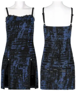 Punk Rave Elantra Dress Blue / Black Ladies