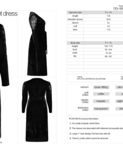 Punk Rave Viola Velvet Wrap Dress 13 Punk Rave Viola Velvet Wrap Dress