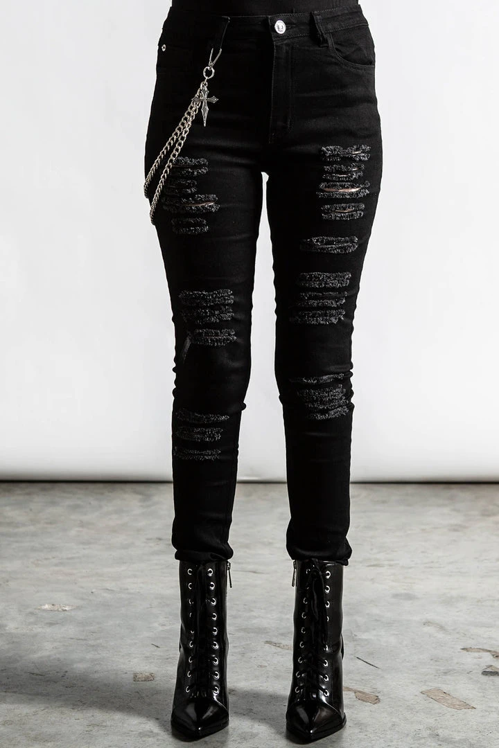 Killstar R.I.P. Slash Jeans Ladies 3 Killstar R.I.P. Slash Jeans Ladies