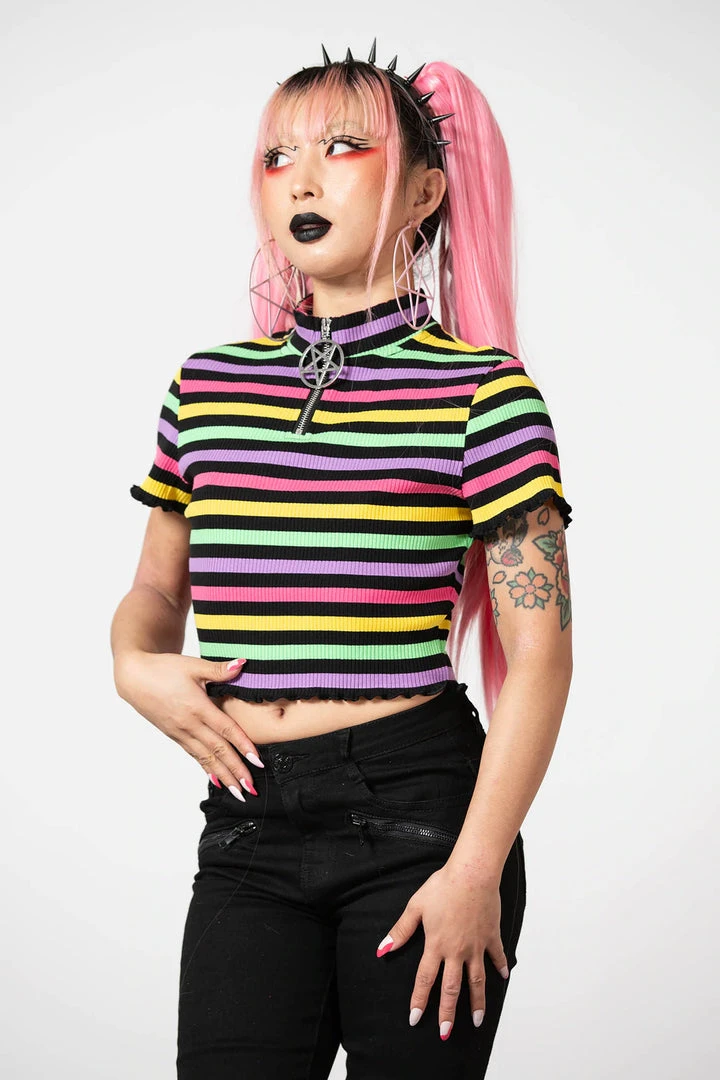 Killstar Rainbow Child Ribbed Top New Arrivals 3 Killstar Rainbow Child Ribbed Top New Arrivals