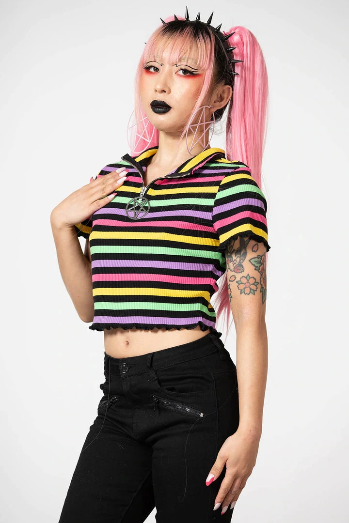 Killstar Rainbow Child Ribbed Top New Arrivals 5 Killstar Rainbow Child Ribbed Top New Arrivals