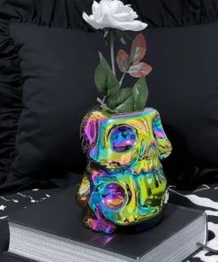 Homeware Killstar Rainbow Skulls Vase