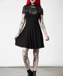 Killstar Rotten Luck Skater Dress Ladies