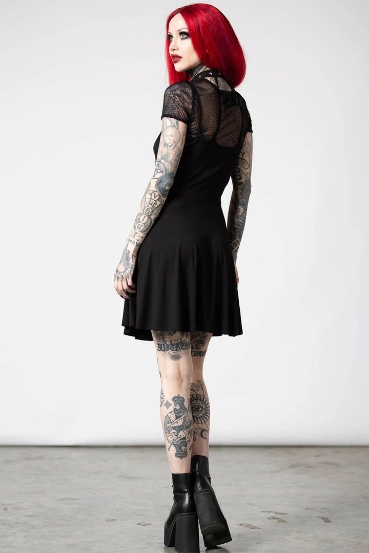 Killstar Rotten Luck Skater Dress Ladies 5 Killstar Rotten Luck Skater Dress Ladies