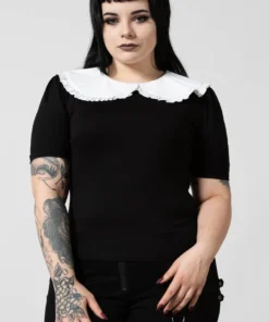 Ladies Killstar Ruby Lace Collar Top 11 Ladies Killstar Ruby Lace Collar Top