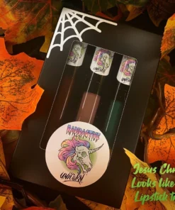 Radioactive Unicorn Jesus Christ Looks Like Me Lipstick Trio