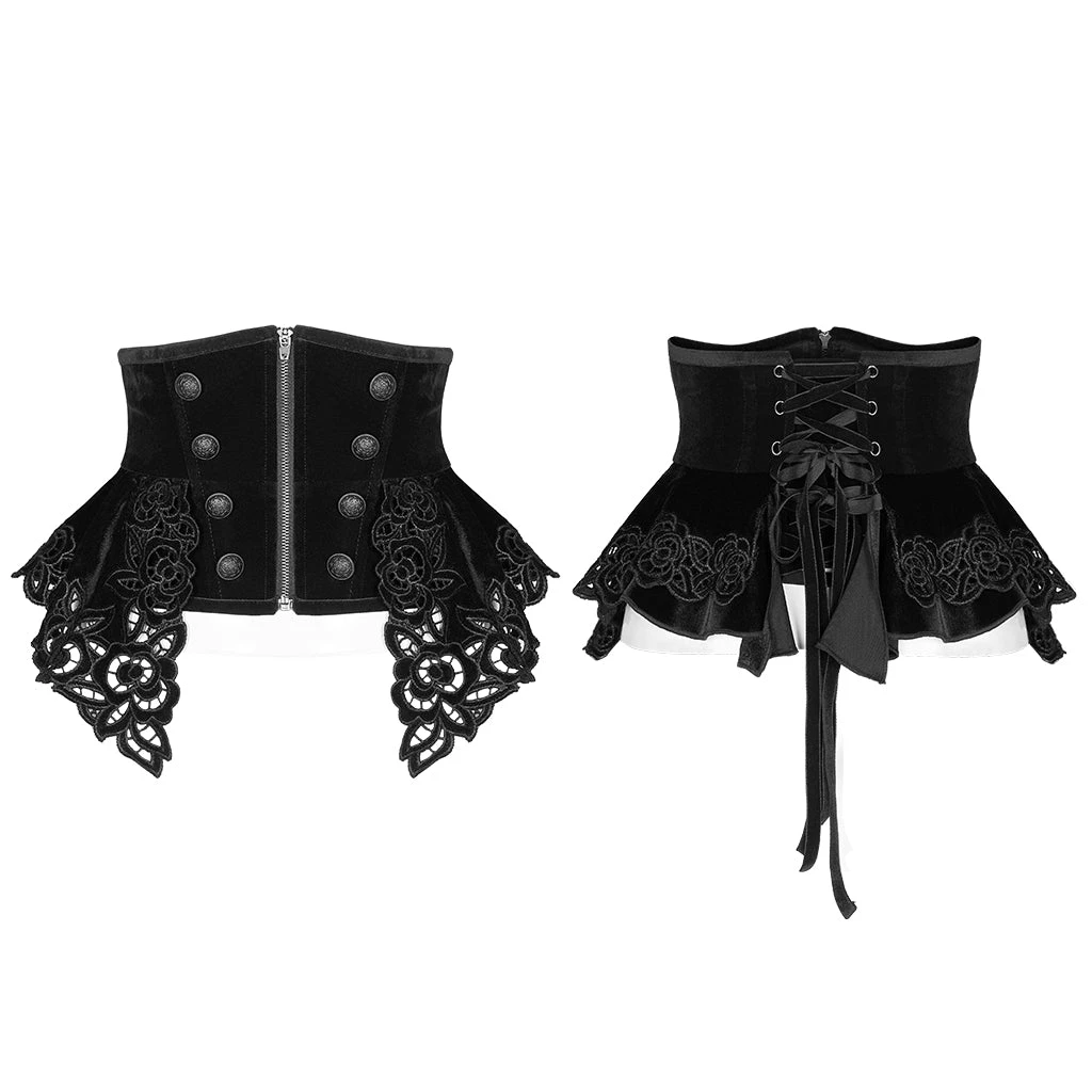 Punk Rave Valonia Corset Black Accessories 3 Punk Rave Valonia Corset Black Accessories