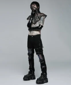 Mens Punk Rave Sativa Mesh Mask 14 Mens Punk Rave Sativa Mesh Mask