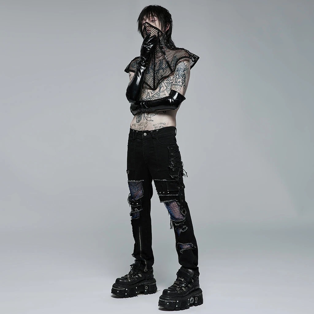 Mens Punk Rave Sativa Mesh Mask 6 Mens Punk Rave Sativa Mesh Mask