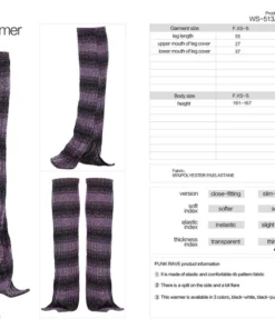 New Arrivals Punk Rave Nikita Leg Warmers - Violet