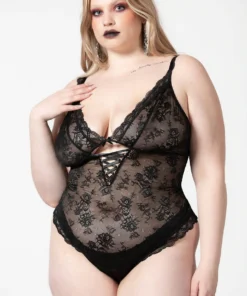 Killstar Sabelina Lace Bodysuit Ladies
