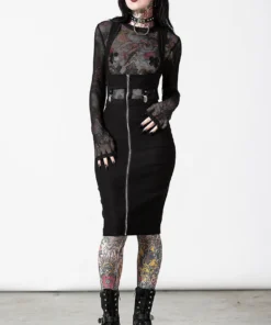 Killstar Sedusa Midi Dress Ladies