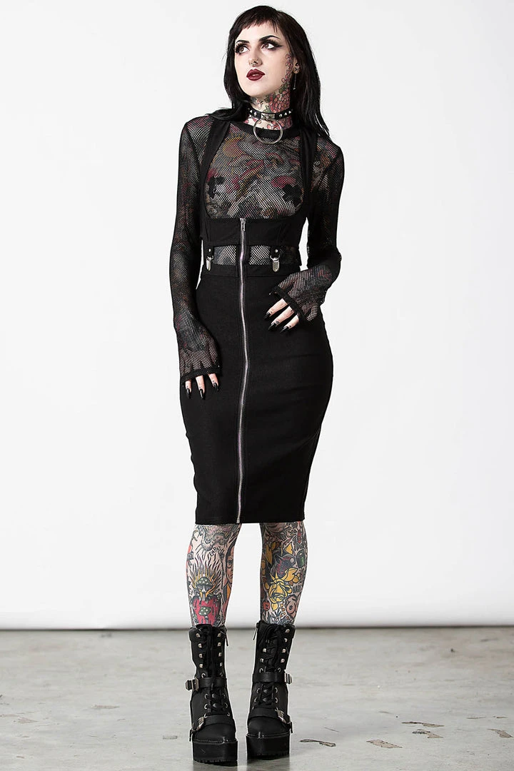 Killstar Sedusa Midi Dress Ladies 3 Killstar Sedusa Midi Dress Ladies
