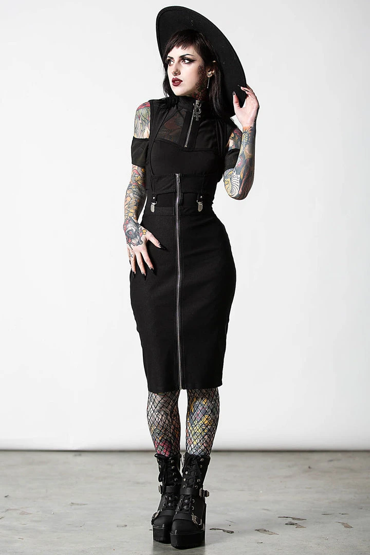 Killstar Sedusa Midi Dress Ladies 6 Killstar Sedusa Midi Dress Ladies