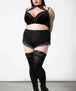 Killstar Severina Satin Shorts Black 13 Killstar Severina Satin Shorts Black