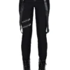 Ladies Killstar Shadow Stripe Pants Black
