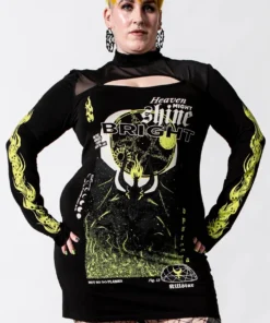 Ladies Killstar Shine Bright Keyhole Dress