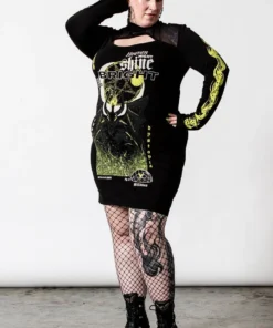 Ladies Killstar Shine Bright Keyhole Dress