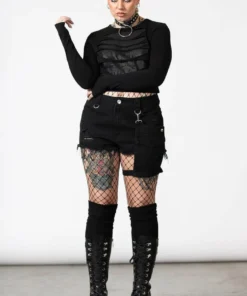 Killstar Sirena Slashed Long Sleeve Top New Arrivals