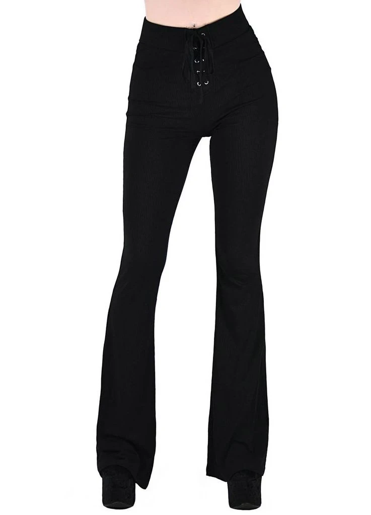 Ladies Killstar Plus Size Slo-Burn Bell Bottoms 4 Ladies Killstar Plus Size Slo-Burn Bell Bottoms