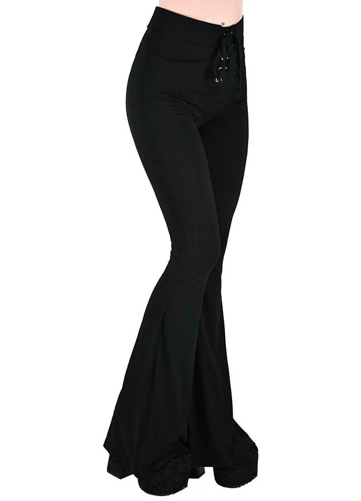 Ladies Killstar Plus Size Slo-Burn Bell Bottoms 3 Ladies Killstar Plus Size Slo-Burn Bell Bottoms