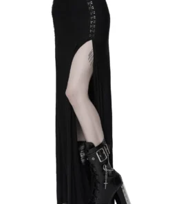 Killstar Snarl Maxi Skirt With High Slits