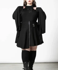 Killstar Space Wave Mini Skirt Ladies