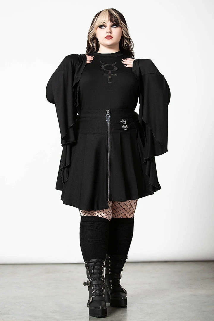 Killstar Space Wave Mini Skirt Ladies 4 Killstar Space Wave Mini Skirt Ladies