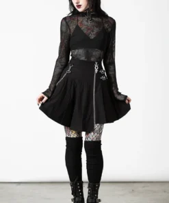 Killstar Space Wave Mini Skirt Ladies