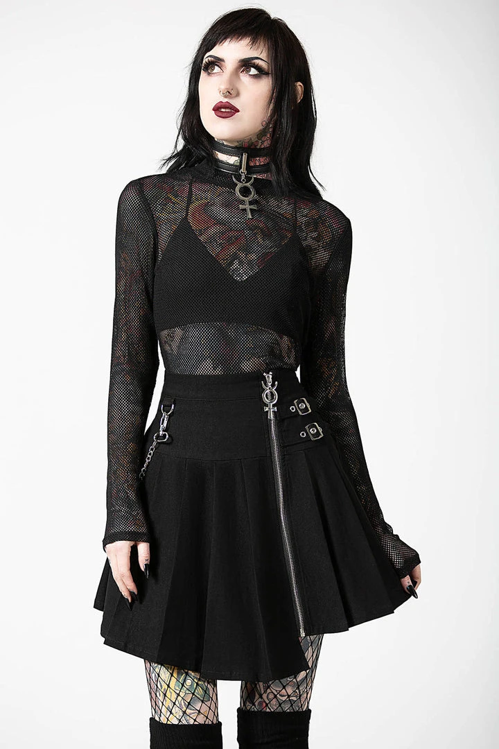 Killstar Space Wave Mini Skirt Ladies 6 Killstar Space Wave Mini Skirt Ladies