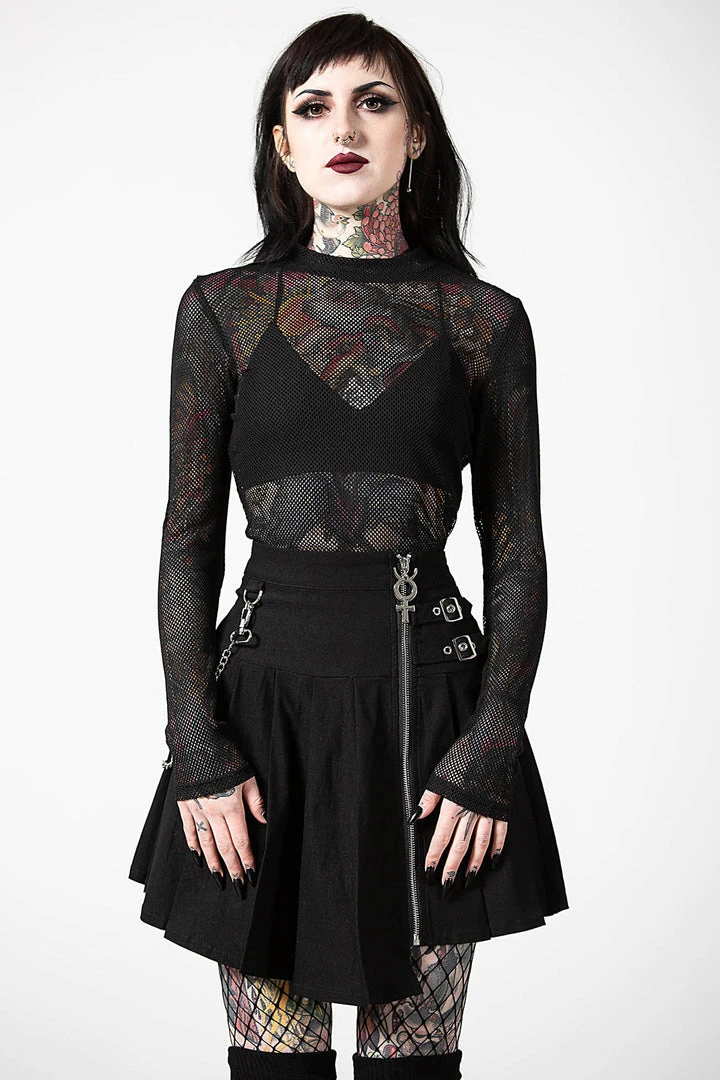 Killstar Space Wave Mini Skirt Ladies 7 Killstar Space Wave Mini Skirt Ladies