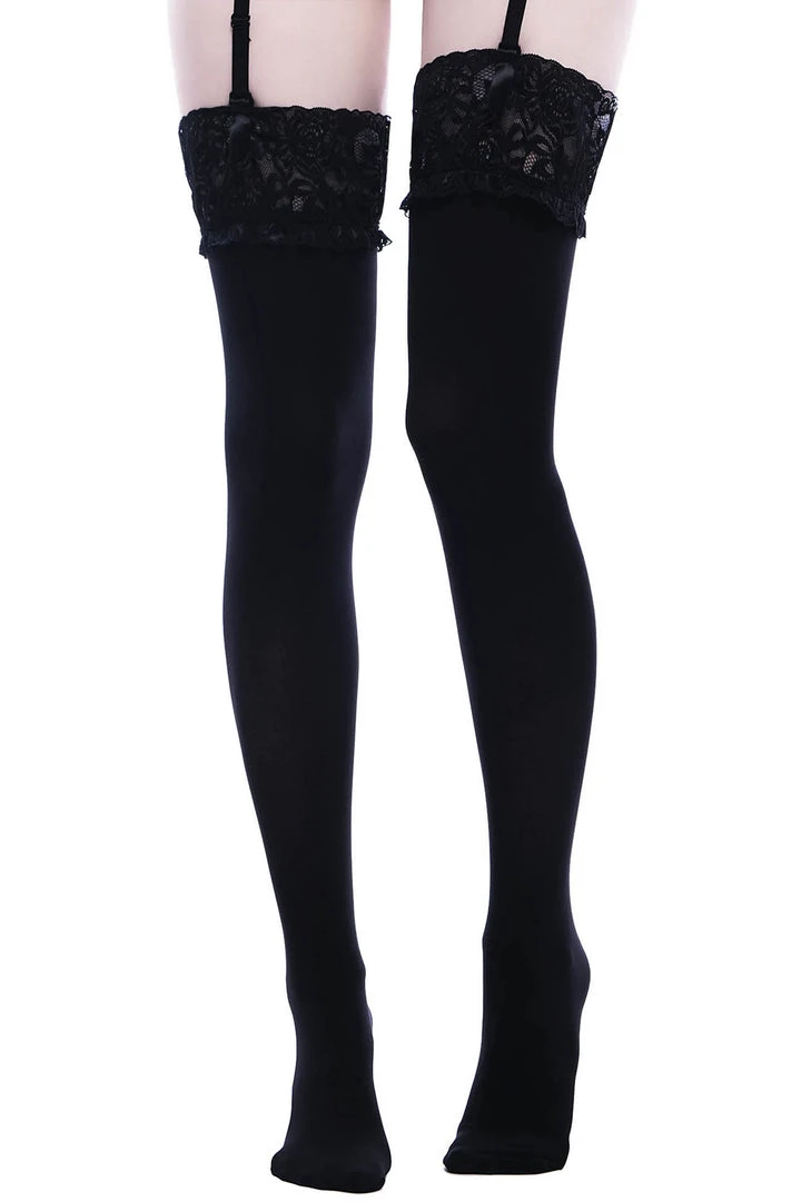 Accessories Killstar Stop Staring Thigh High Socks 3 Accessories Killstar Stop Staring Thigh High Socks