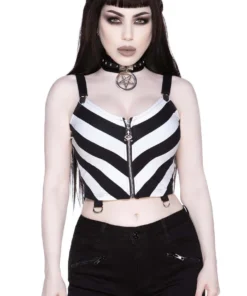Ladies Killstar Stripe O Negative Top