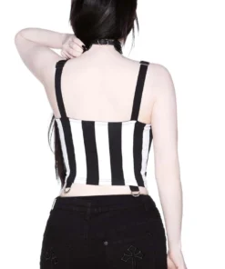Ladies Killstar Stripe O Negative Top
