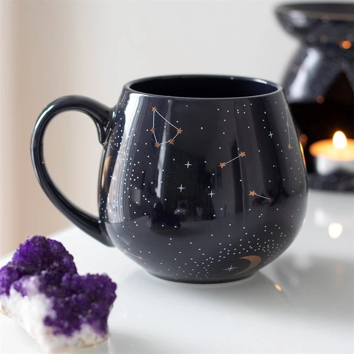 Gothic Gifts Purple Constellation Rounded Mug Homeware 5 Gothic Gifts Purple Constellation Rounded Mug Homeware