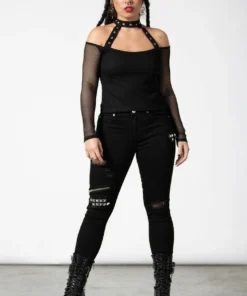 Killstar Subversa Long Sleeve Top Ladies
