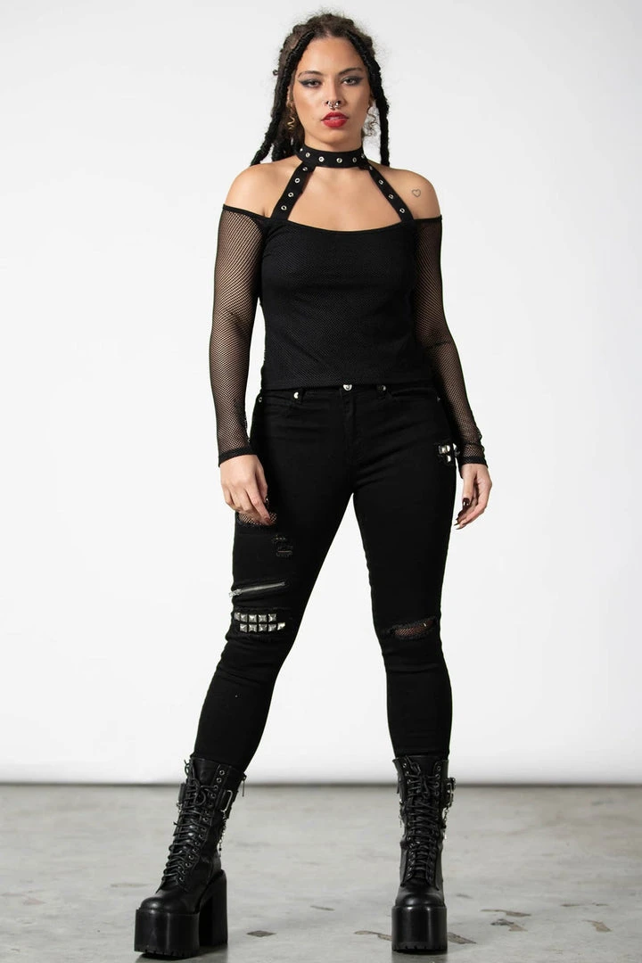 Killstar Subversa Long Sleeve Top Ladies 4 Killstar Subversa Long Sleeve Top Ladies