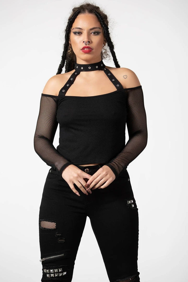 Killstar Subversa Long Sleeve Top Ladies 3 Killstar Subversa Long Sleeve Top Ladies